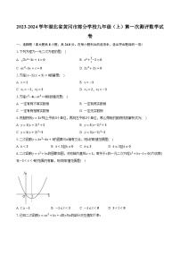 2023-2024学年湖北省黄冈市部分学校九年级（上）第一次测评数学试卷（含解析）