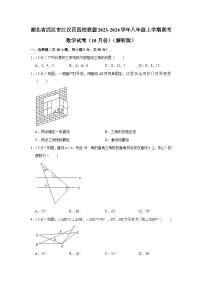 湖北省武汉市江汉区四校联盟2023-2024学年八年级上学期10月联考数学试卷（月考）