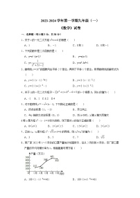 河南省新乡市牧野区河南师范大学附属中学2023-2024学年上学期10月月考九年级数学试题