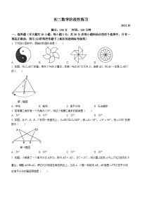 江苏省无锡市锡山区天一中学2023-2024学年八年级上学期10月月考数学试题(无答案)