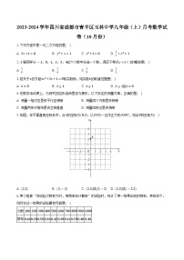 四川省成都市青羊区玉林中学2023-2024学年九年级上学期月考数学试卷（10月份）