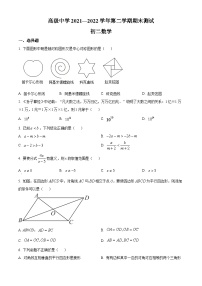 精品解析：广东省深圳市高级中学2021-2022学年八年级下学期期末考试数学试题