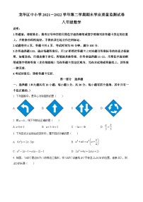 精品解析：广东省深圳市龙华区2021-2022学年八年级下学期期末数学试题