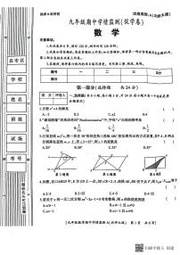 陕西省西安市蓝田县2022-2023学年九年级上学期期中学情检测数学试题