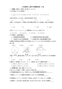 江苏省徐州市2023-2024学年苏科版九年级数学上学期期中模拟B卷