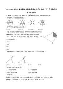 2023-2024学年山东省聊城市阳谷县重点中学八年级（上）月考数学试卷（9月份）（含解析）