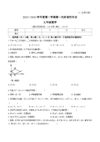 陕西省西安市蓝田县2023-2024学年九年级上学期月考数学试题