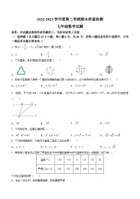 山东省济南市东南片区2022-2023学年七年级下学期期末数学试题