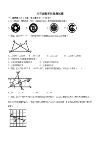 江苏省 镇江市丹阳市第八中学2023-2024学年八年级上学期第一次月考数学试题(无答案)