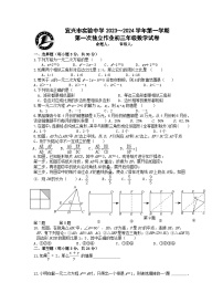 江苏省无锡市宜兴市实验中学教育集团2023-2024学年九年级上学期第一次独立作业数学试卷（月考）