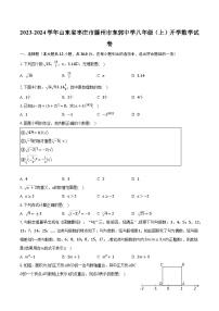 2023-2024学年山东省枣庄市滕州市东郭中学八年级（上）开学数学试卷（含解析）