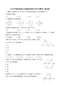 2023年陕西省西安市新城区爱知中学中考数学二模试卷（含解析）