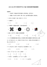 2023-2024学年天津市和平区九年级下册期末数学质量检测卷（含答案）