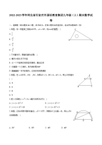 2022-2023学年河北省石家庄外国语教育集团九年级（上）期末数学试卷（含解析）