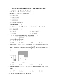 2023-2024学年沪教版七年级上册数学期中复习试卷