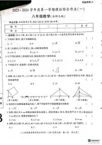 陕西省 渭南市 临渭区 渭南市实验初级中学2023-2024学年上学期第一次月考八年级数学试题