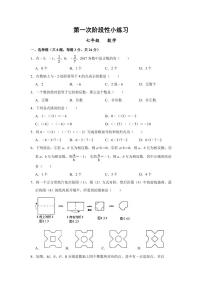 江苏省扬州市仪征市大仪中学2023-2024学年七年级上学期第一次阶段性小练习数学试卷