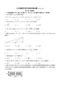 山东省潍坊市高密市滨北学校2023-2024学年九年级上学期10月月考数学试题(无答案)