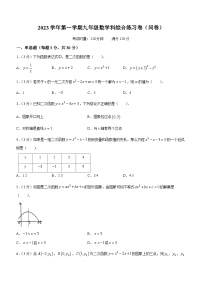 广东省广州市第七中学2023-2024学年九年级上学期月考数学试题(无答案)