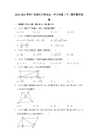 广东省江门市台山一中2022-2023学年八年级下学期期中数学试卷