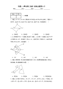 苏科版八年级上册第一章 全等三角形1.2 全等三角形精品一课一练