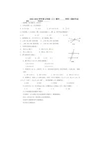 黑龙江省哈尔滨市萧红中学2022-2023学年七年级上学期期中数学试题