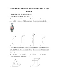 广东省河源市龙川县新田中学 2022-2023学年七年级上学期期中数学试卷