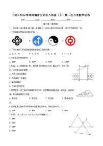 河南省安阳市2023-2024学年八年级上学期第一次月考数学试卷