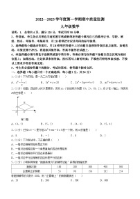 广东省揭阳市惠来县2022-2023学年九年级上学期期中数学试题