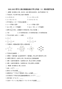 2022-2023学年上海市青浦实验中学七年级（上）期末数学试卷(含解析）