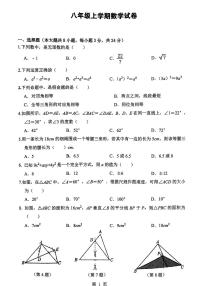 吉林省长春五十二中赫行实验学校2023-2024学年八年级上学期期中数学试题