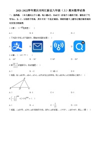 精品解析：重庆市两江新区2021-2022学年八年级上学期期末考试数学试题