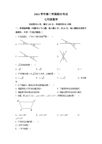 广东省广州市天河区2021-2022学年七年级下学期期末数学试题（原卷版）