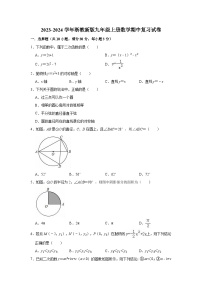 2023-2024学年浙教版九年级上册数学期中复习试卷