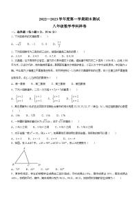 贵州省贵阳市某区2022-2023学年八年级上学期期末数学试题