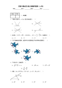 人教版数学七年级下册【期中测试】满分预测押题卷（A卷）含解析答案