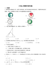 山东省日照市2023年八年级上学期期中数学试题（附答案）