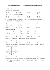 广东省深圳市南山区南山实验教育集团南海中学2023-2024学年上学期九年级期中考试数学试卷