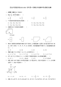 广东省深圳市龙岗区百合外国语学校2023-2024学年上学期九年级期中考试数学试卷