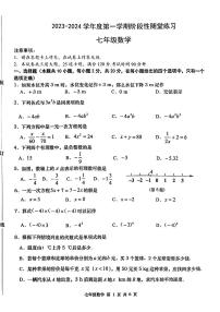 辽宁省大连市甘井子区2023-2024学年上学期七年级期中数学试题