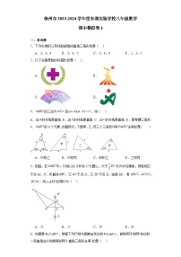 江苏省徐州市东湖实验学校2023-2024学年上学期八年级数学期中模拟卷