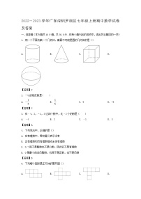 2022－2023学年广东深圳罗湖区七年级上册期中数学试卷及答案