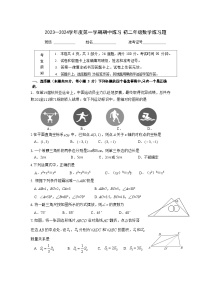 2023北大附中初二上期中考试数学试卷