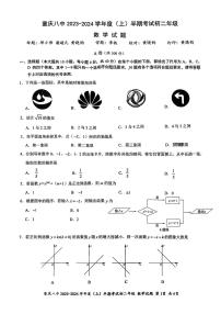 重庆市第八中学校2023-2024学年八年级上学期11月期中数学试题