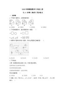 初中浙教版1.4 全等三角形精品同步练习题