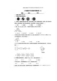 江苏省淮安市周恩来红军中学2023-2024学年八年级上学期11月月考数学试题