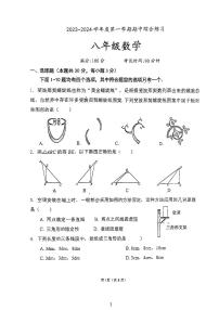 北京市清华附中望京学校2023-2024学年八年级上学期期中数学试卷