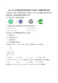 湖北省孝感市安陆市2022-2023学年八年级上学期期中质量调研数学试卷(含解析)