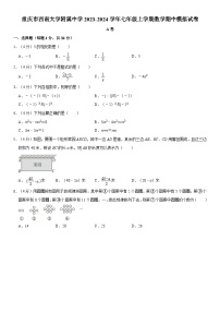 重庆市西南大学附属中学2023-2024学年七年级上学期数学期中模拟试卷