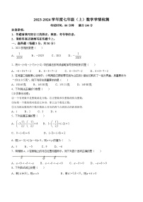 河南省周口市川汇区第十九初级中学2023-2024学年七年级上学期10月月考数学试题(无答案)